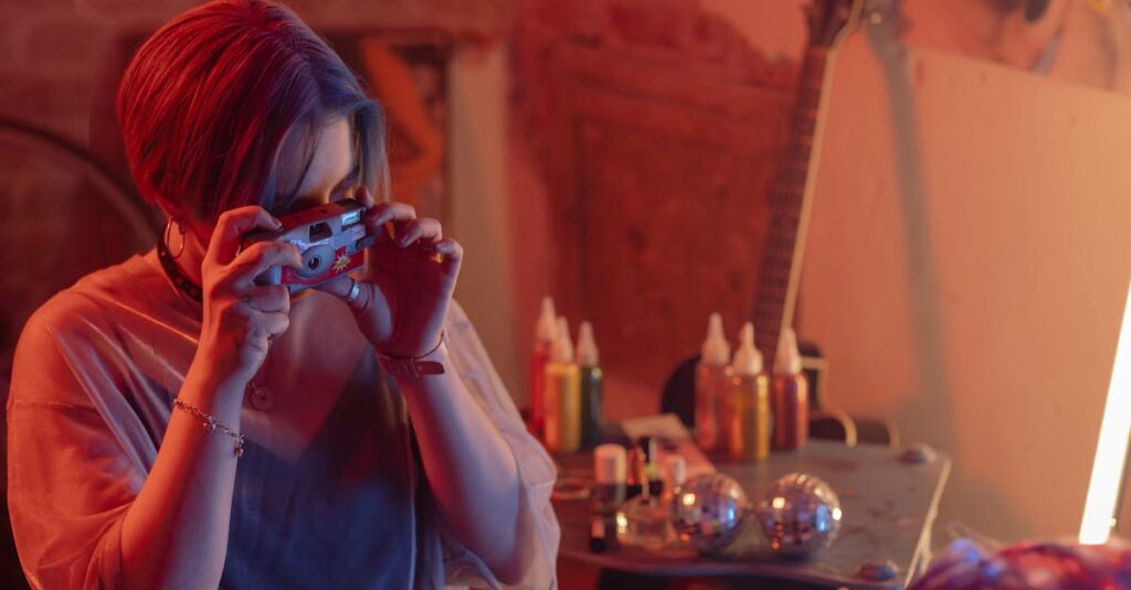 ギターを査定前に撮影しているスマホの画面